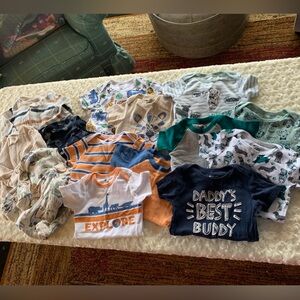 Size 12 Months Assorted Baby Onesies Set 10 Piece Lot Bundle